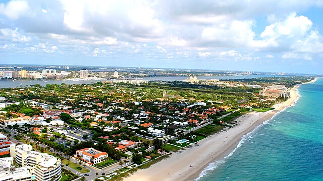 Palm Beach Florida aerial